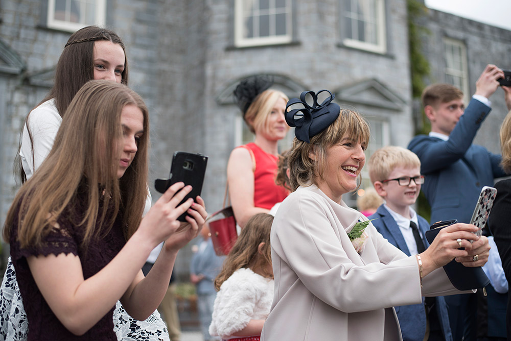 family wedding at Castle Durrow