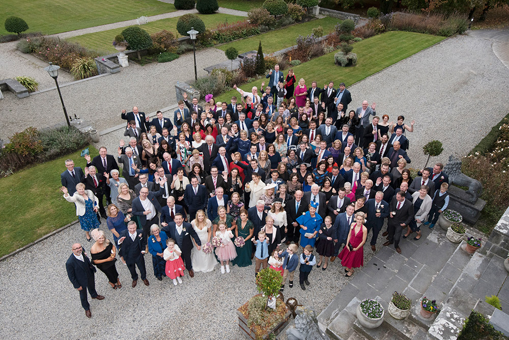 Wedding guests at Castle Durrow, family wedding at Castle Durrow