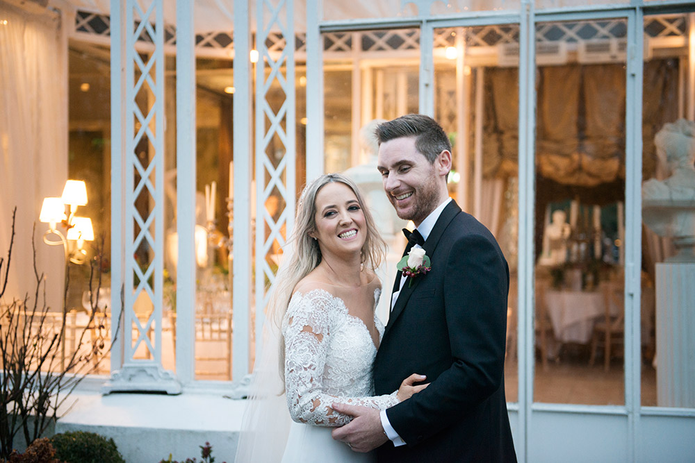 winter wedding photography at Marlfield House