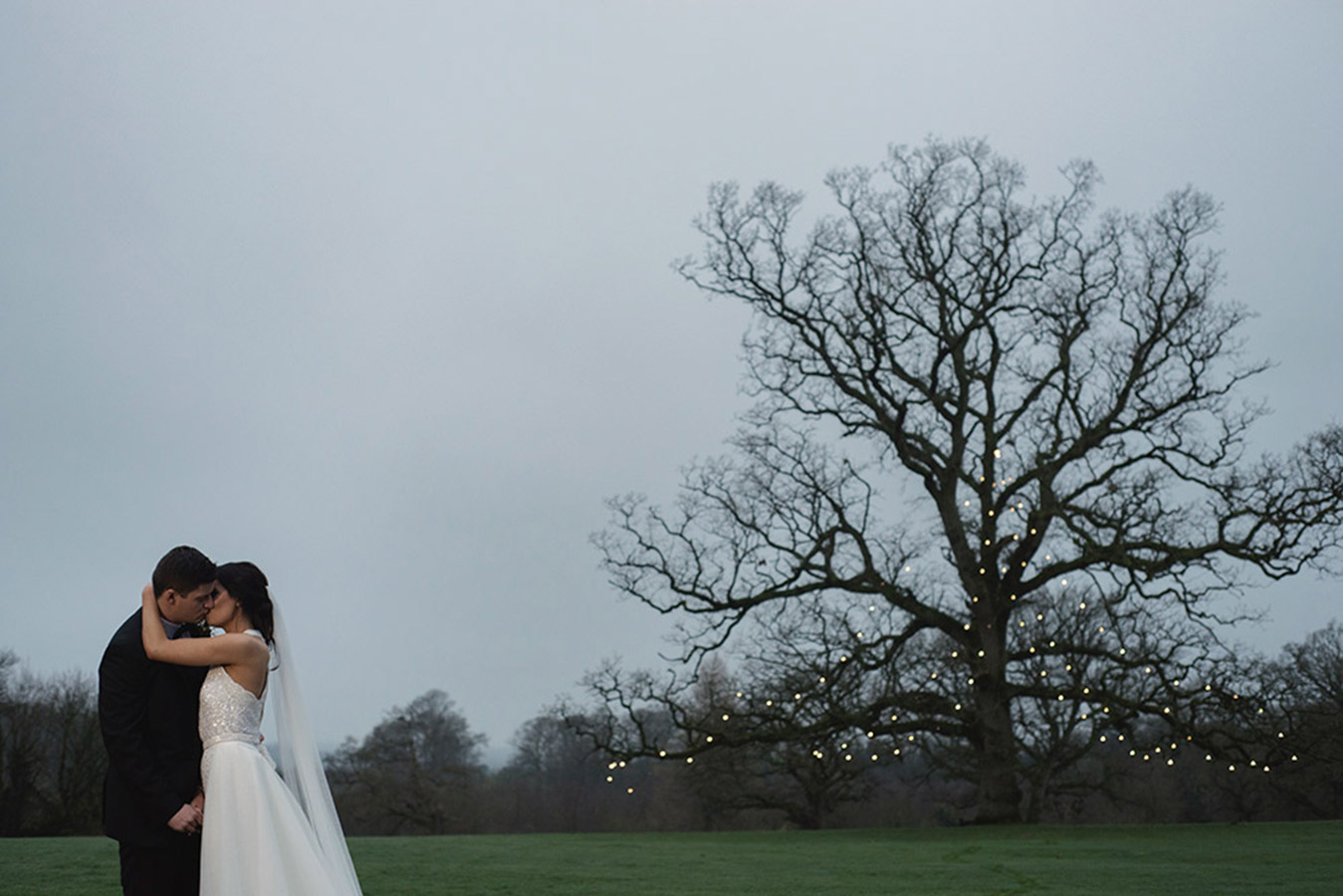 rathsallagh house wedding photo by the tree