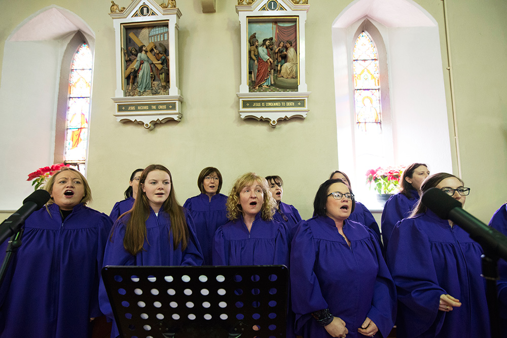 gospel choir at Barberstown Castle wedding ireland
