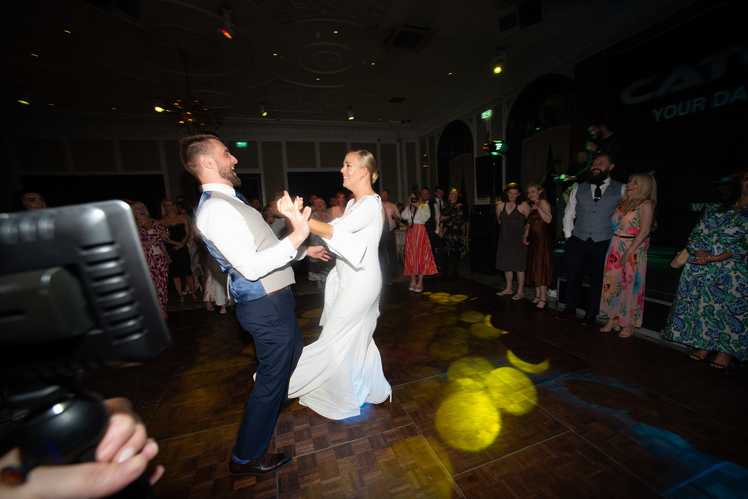 firdt dance at wedding at langtons hotel