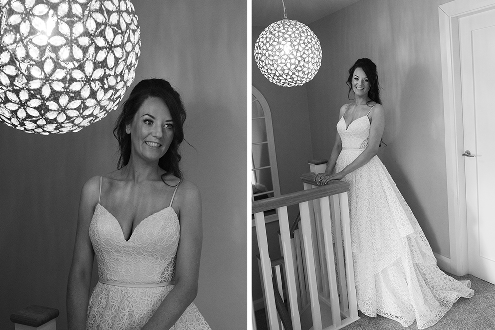 black and white wedding photographer Luttrellstown Castle