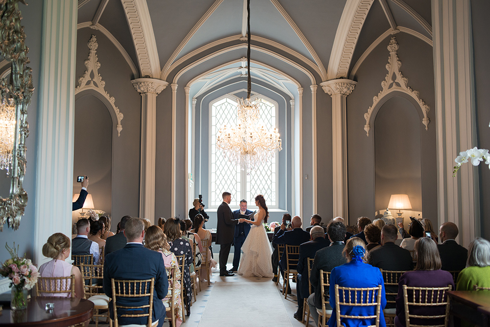 wedding ceremony at Luttrellstown Castle