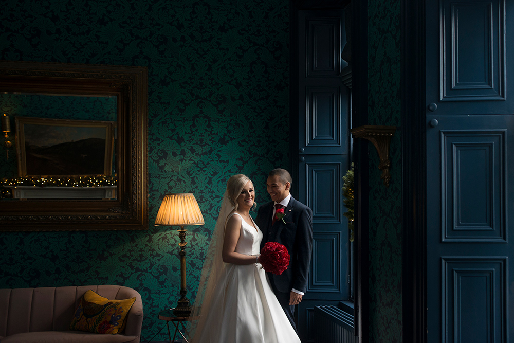 indoor wedding photos at Boyne Hill House Hotel