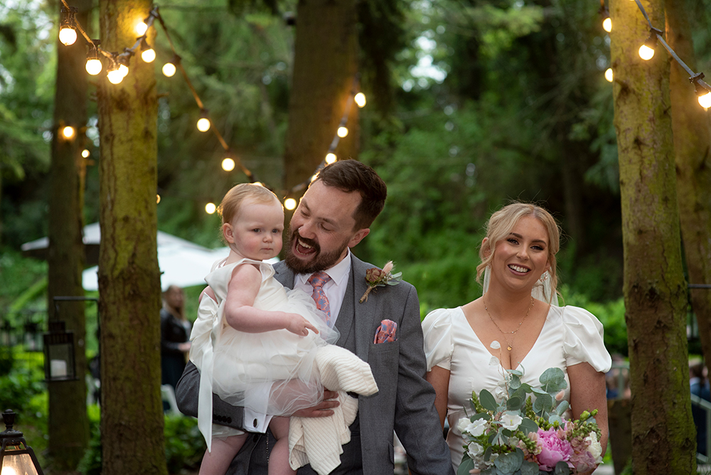 Summer festival wedding at the Station House