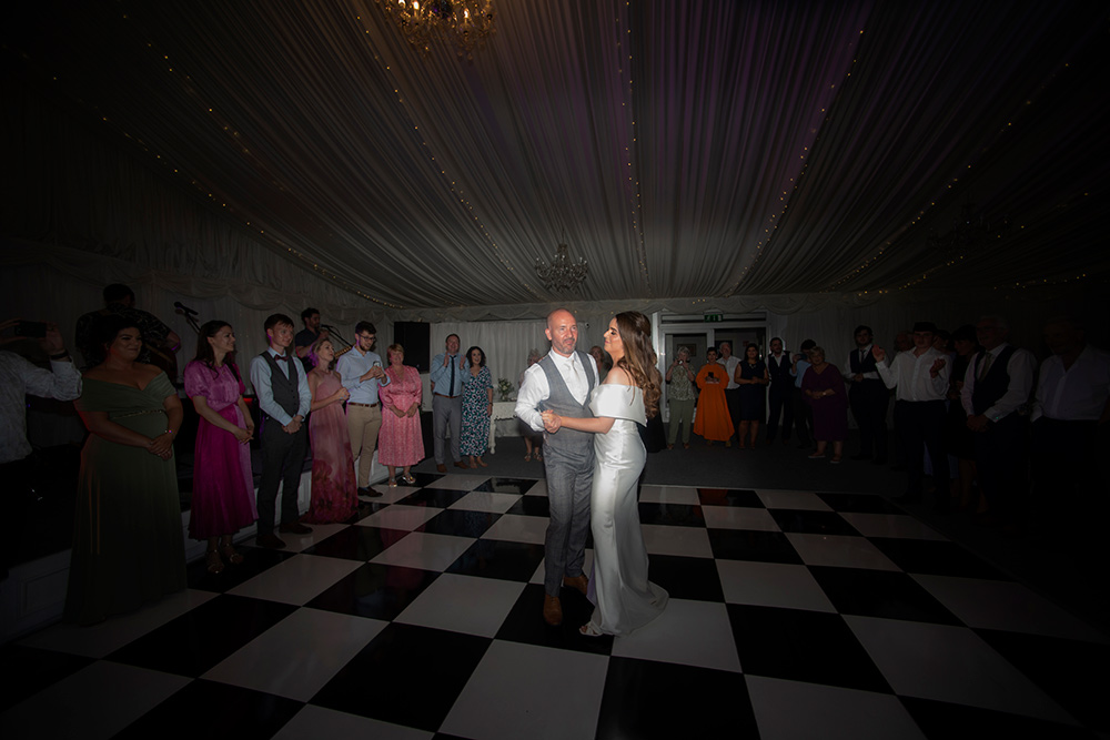 First dance at Summer Wedding at Clonabreany House