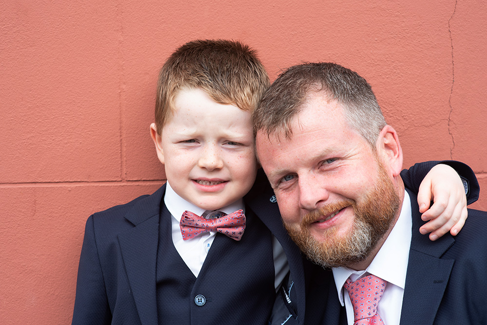 pageboy and Groom portrait