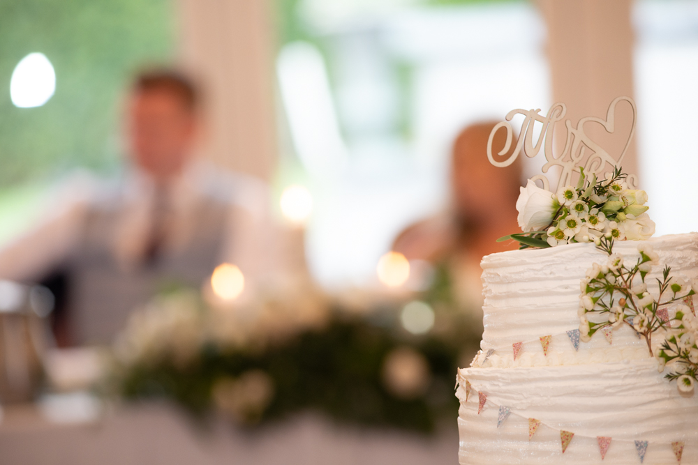 wedding cake at wedding at Woodlands Hotel Limerick