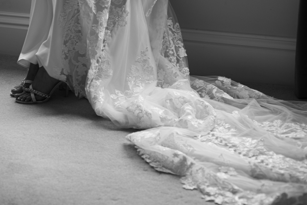 wedding dress details of a Love Ellie wedding gown