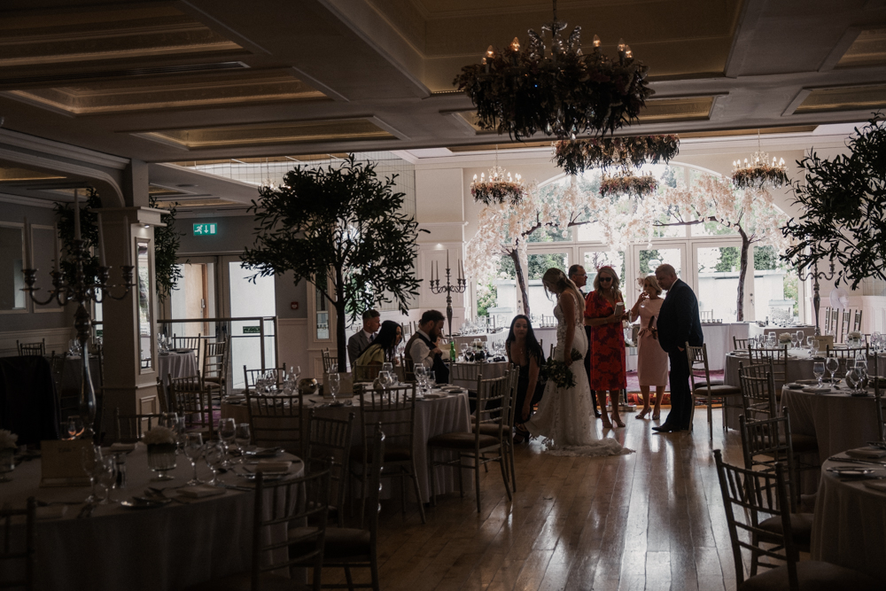 ballroom at Woodlands Hotel wedding