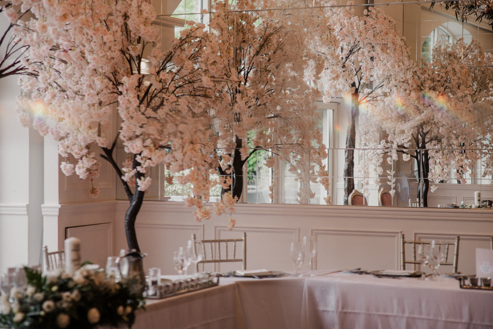 table designs at wedding at Woodlands Hotel Limerick