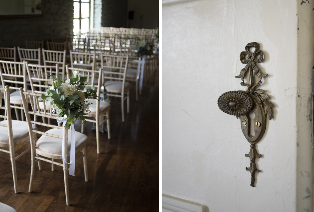wedding decor inside Clonabreany House in Meath