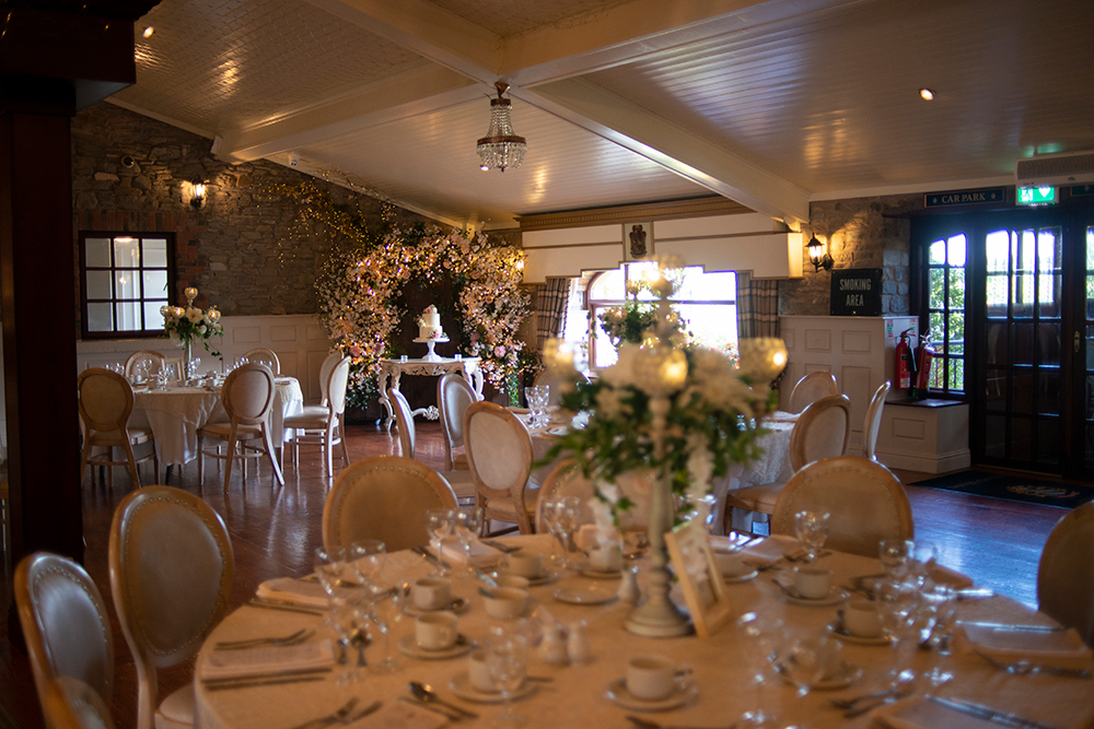 wedding tables at Darver Castle Wedding