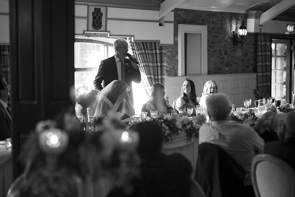 wedding day speeches at darver castle wedding
