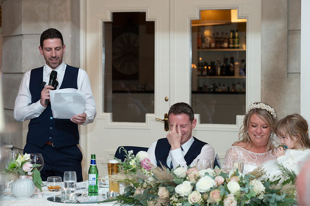 speeches at wedding at Tankardstown House