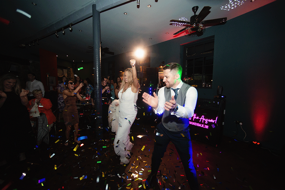 Dancing at wedding at Boyne Hill HOuse
