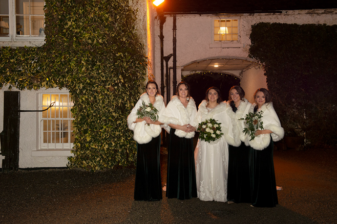 bridal party at Rathsallagh House