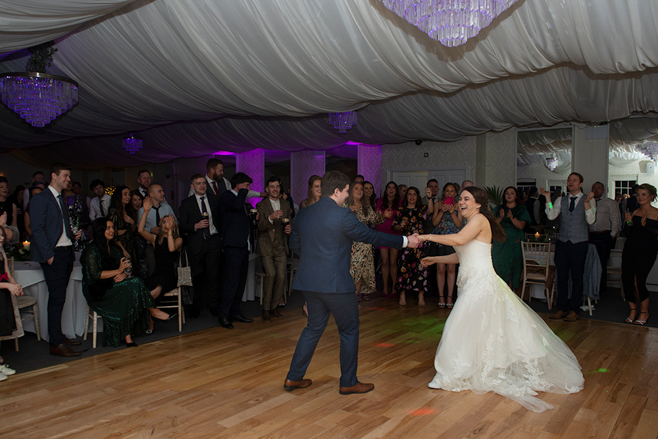 first dance bride and groom at Rathsallagh House