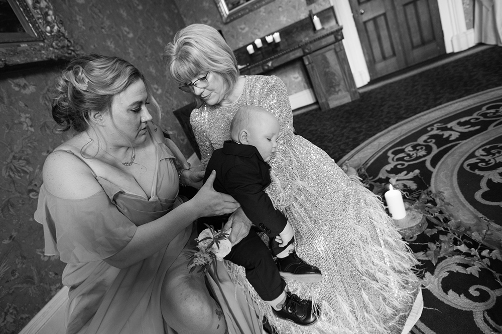 baby friendly wedding photographer in Mayo