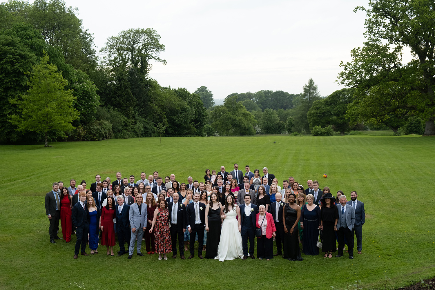 group photos at Rathsallagh House wedding