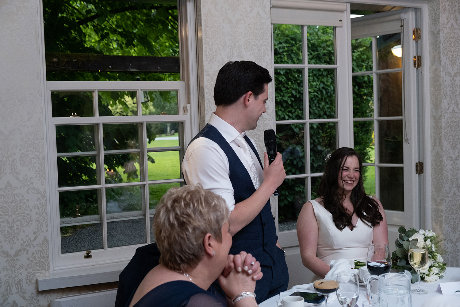 groom speech at Mid Summer Wedding Rathsallagh House