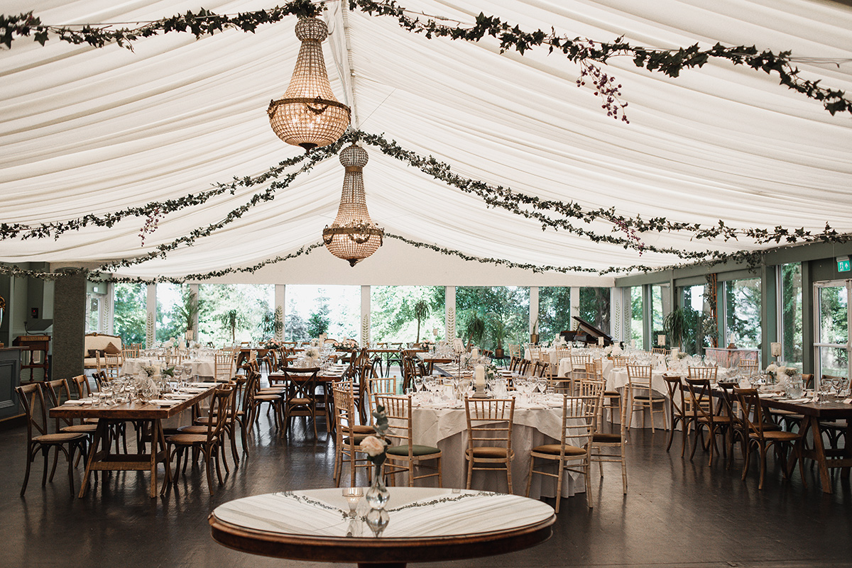 marquee at Tinakilly House wedding